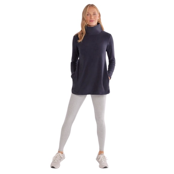 Dudley Stephens charcoal gray cobble hill fleece pullover w pockets size small - Picture 1 of 5